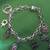 3 Solid and Heavy Sterling Silver Bracelets with Different Charms 13 thumbnail