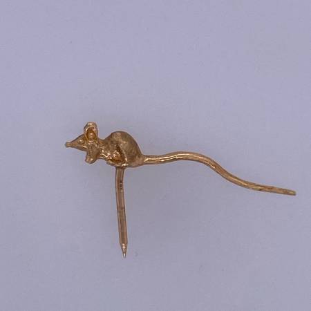 14k Yellow Gold Mouse Pin 1