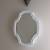 White Modern Design Wall Mirror - Hang Vertically / Horizontally 2 thumbnail
