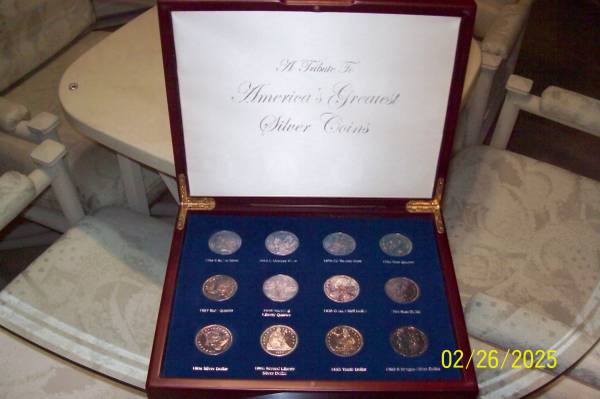 Nice Replicate Silver Dollar Display 1