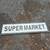 Tin SUPERMARKET  Sign 46.75 x 11.5 " 1 thumbnail