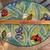 2001 large serving bowl, chip dish Clay Art Butterfly & hand painted 1 thumbnail