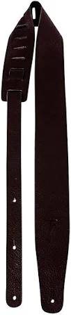 Perri's Extra Long Leather Guitar Strap Brown 2 in. 1