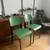 Jean Prouvé inspired Style  Mid century Green and black  Dining Chairs 1 thumbnail