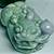 Authentic Burmese jadeite jade typeA statue big Pixiu pair. 5 thumbnail