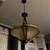 3-Light Rustic Iron Pendant with Antique Ivory Glass Shade 4 thumbnail