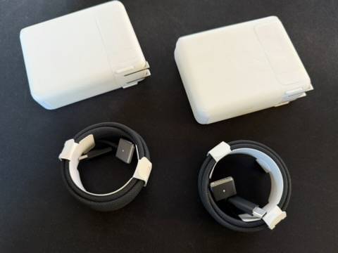 Apple 140w power adapter and black braided cable [NEW] 1