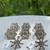 Snowflake Napkin Holder Rings-(silver metal) 2 thumbnail