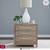 Chantee 3 Drawer Natural Nightstand W/ Charging Station Lined Drawers 4 thumbnail