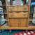 Antique Wooden Side by Side Display Cabinet Buffet Replacement Glass 3 thumbnail