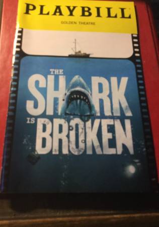 "The Shark Is Broken" playbill from Broadway play. Jaws! 1
