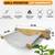 New Cat Wall Hammock 23 x 14 Easy Install Wood with Gray Fabric 3 thumbnail