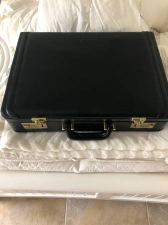 Leather brief case 1