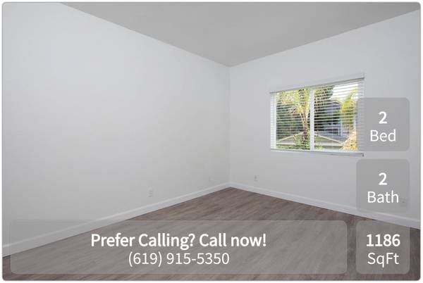 $3,095 / 2 habitaciones - 1186 pies cuadrados - ¡2 SEMANAS GRATIS! 2 habitaciones, 2 baños. Ubicado en San Diego. (San Diego)63657173706625120