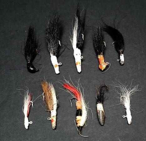 Custom Hand-Tied Mark Jig Head Fishing Streamer Lures 10 for $20 1