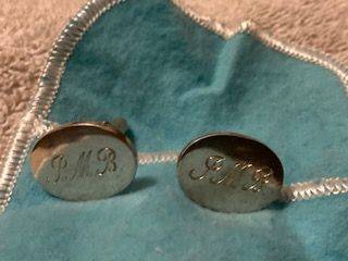 Sterling Silver Tiffany Cufflinks 1