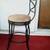 BAR STOOL Kitchen Chair Tall Swivel Seat Black Wrought Furniture 5 thumbnail
