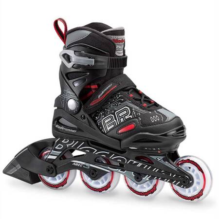 Bladerunner by Rollerblade Phoenix Boys Adjustable Fitness Inline Skate, Black a 1