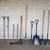 YARD TOOL LOT WITH  NICE  POLY TUB WHEEL BARROW 1 thumbnail