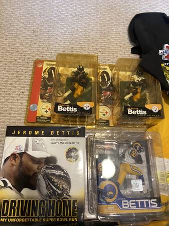 Jerome Bettis McFarlanes, Book, T-shirt and Terrible Towels 1