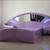 1970's Italian Deco Purple Lacquered Clamshell 'PollyPocket' Queen Bed Set 6 thumbnail