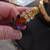 Vintage multi colored Crystals & gold tone hinged bracelet 5 thumbnail