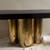 Console Table Mitchell Gold Bob Williams Brass Black Quartz Credenza 2 thumbnail