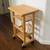 Solid Wood Rolling Storage Cart with Shelves 1 thumbnail