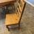 Amish built farm table with 6 wood chairs. 4 thumbnail