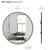Large round mirror 37 inch 1 thumbnail