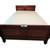 Queen Cherry-Tone Sleigh Bed Frame Only 6 thumbnail