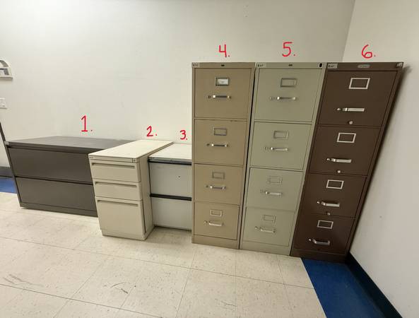 Office Filing Cabinets - HON, Herman Miller, Steelcase, etc. 1