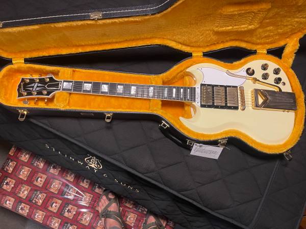 Gibson Les Paul SG Custom 1961 60th Anniversary VOS Polaris White 1