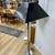 Large Chrome Floor Lamp with Black Shade 2 thumbnail