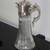 VTG PITCHER- CARAFE –1940’S SILVER & PRESSED GLASS 2 thumbnail