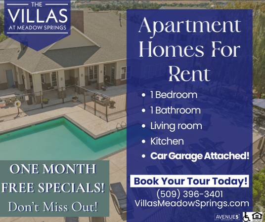 ONE BED, ONE BATH WITH ATTACHED GARAGE AND ONE MONTH FREE! TOUR TODAY! 1