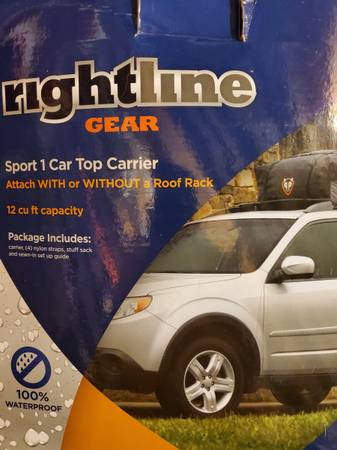 Rightline Sport 1 12cu ft roof bag 1