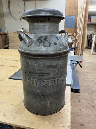 Dairy co-op milk can 1