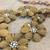 Chunky Flower Statement Necklace – Cream/Beige & White 9 thumbnail