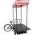 24" Tire Black Tricyle Vending Cart Ice-cream Wagon Flower Cart Kiosk 1 thumbnail