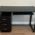 Black Computer Desk with 3 Drawers & Pull-Out Keyboard Tray 3 thumbnail