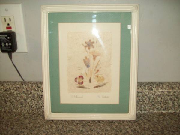 1992 pressed Dried Flowers Picture 1