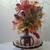 Victorian Style Ceramic Pitcher & Basin with Fall Floral Arrangement 4 thumbnail