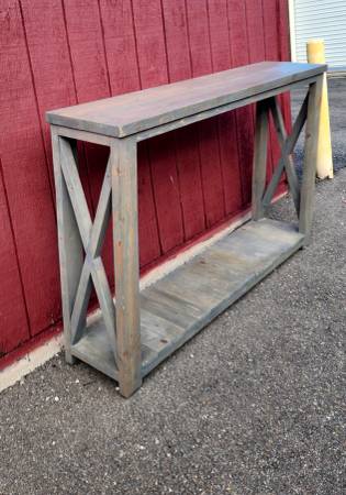 Solid Wood Sofa Table Mudroom Entryway (XL long, XL tall) 1