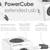 Power Cube Extended 4 outlets 2 USB 5' cord Grey 2 thumbnail