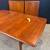 Restored Danish Modern teak expanding surfboard dining table 2 thumbnail