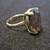 18k Ring Yellow Gold Vintage oval Smokey Quartz Size 6 VG conditio 5 thumbnail