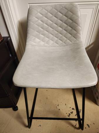Furniture Chairs Bar Stools Square Black Base Chrome & Beige Set 3 - $40 (Pembroke Pines)63471413825027122