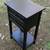 Single Black 2 Drawer Bottom Shelf End Side Accent Table Nightstand 6 thumbnail