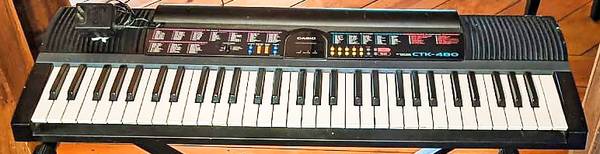 Casio CTK-480 Keyboard Hear it play! AC Adaptor (or use batteries) 1